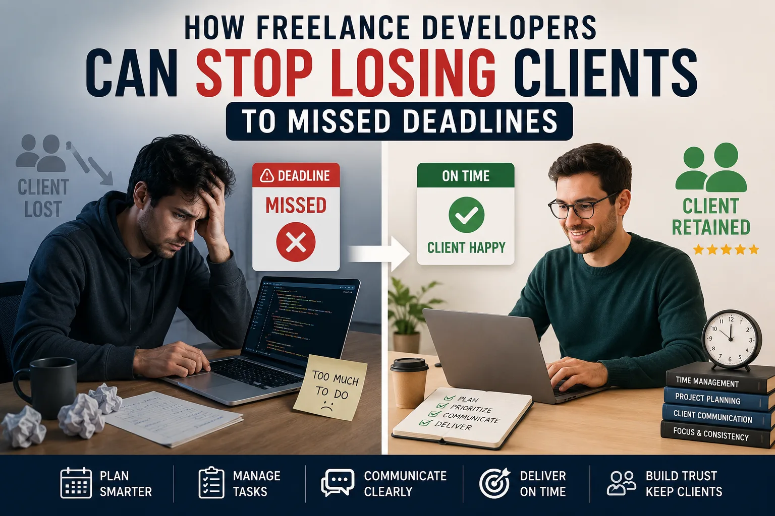 Wie Freelancer aufhören, Kunden durch verpasste Fristen zu verlieren